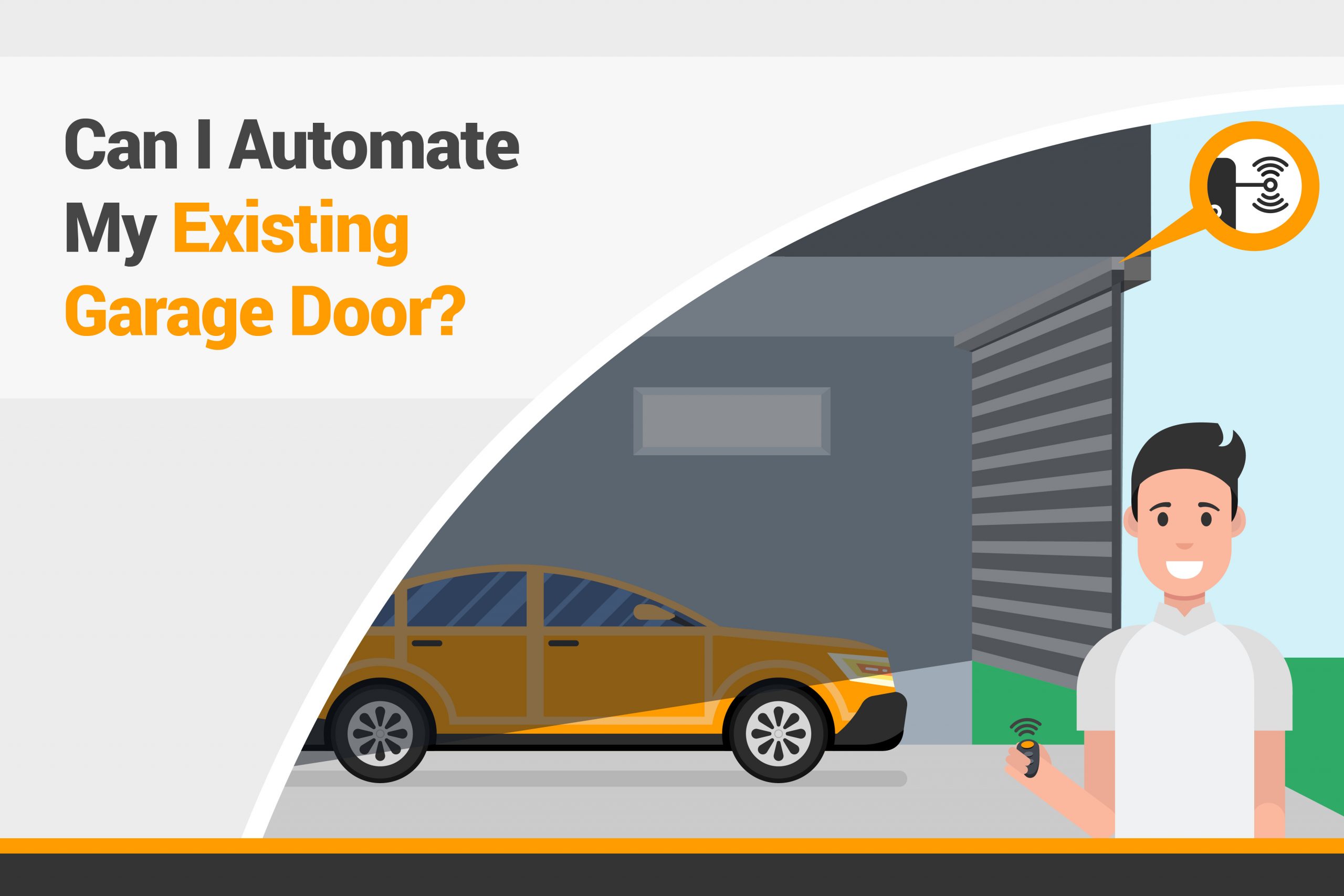 Can I automate my existing manual garage door?